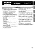 Yamaha Soavo-2 - Owners Manual 